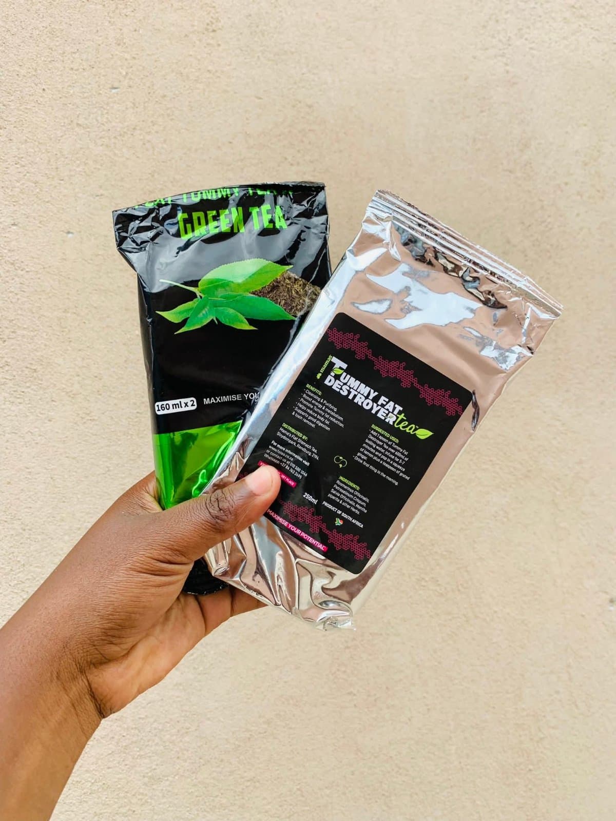 Flat tummy Green & Destroyer Tea Combo — 100g Pack — photo 1