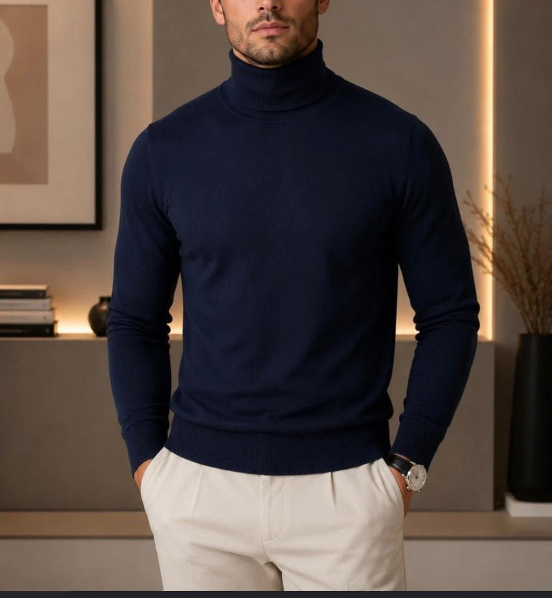 Classic Turtleneck Sweater — Soft Knit, Unisex, S-XXL — photo 4