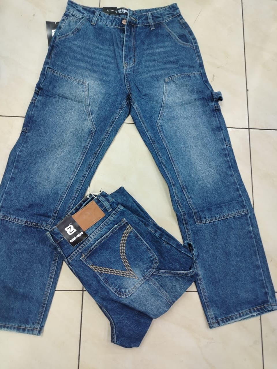 Classic Straight Leg Jeans — Denim, Blue, 30-40 — photo 3