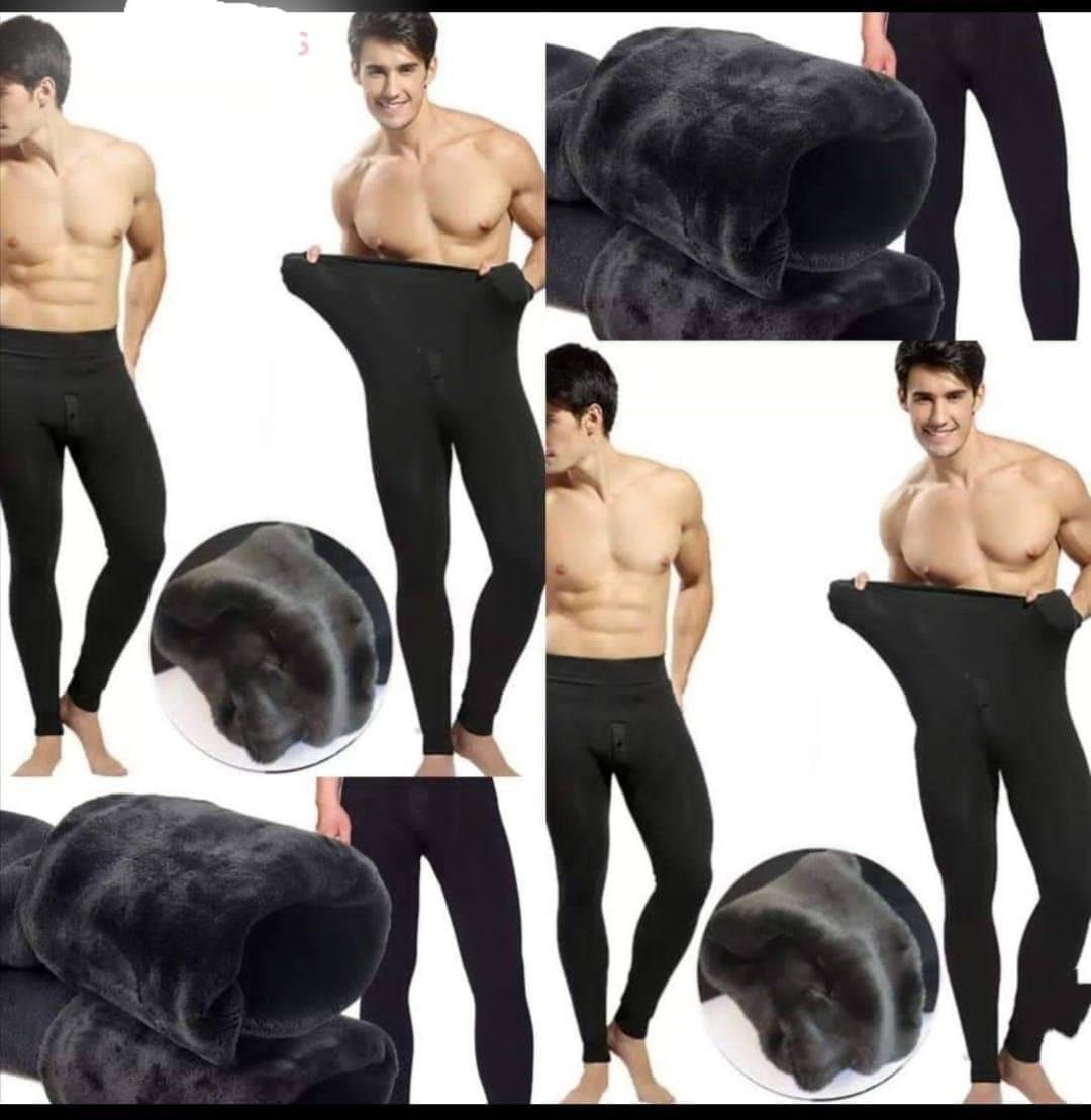 Men's Thermal Leggings — Fleece Lined, Black, S-XXL — photo 5
