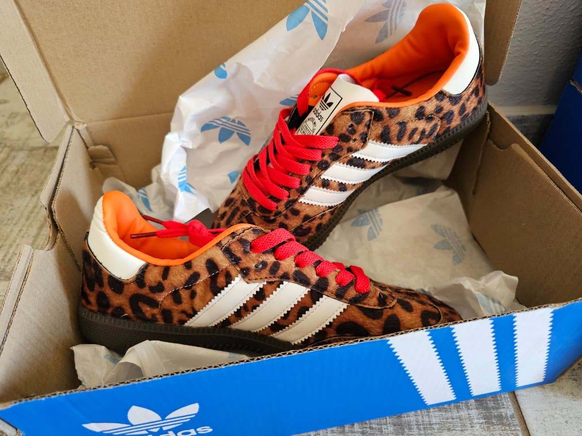 Adidas Leopard Print Sneakers — Stylish Casual Footwear — photo 3