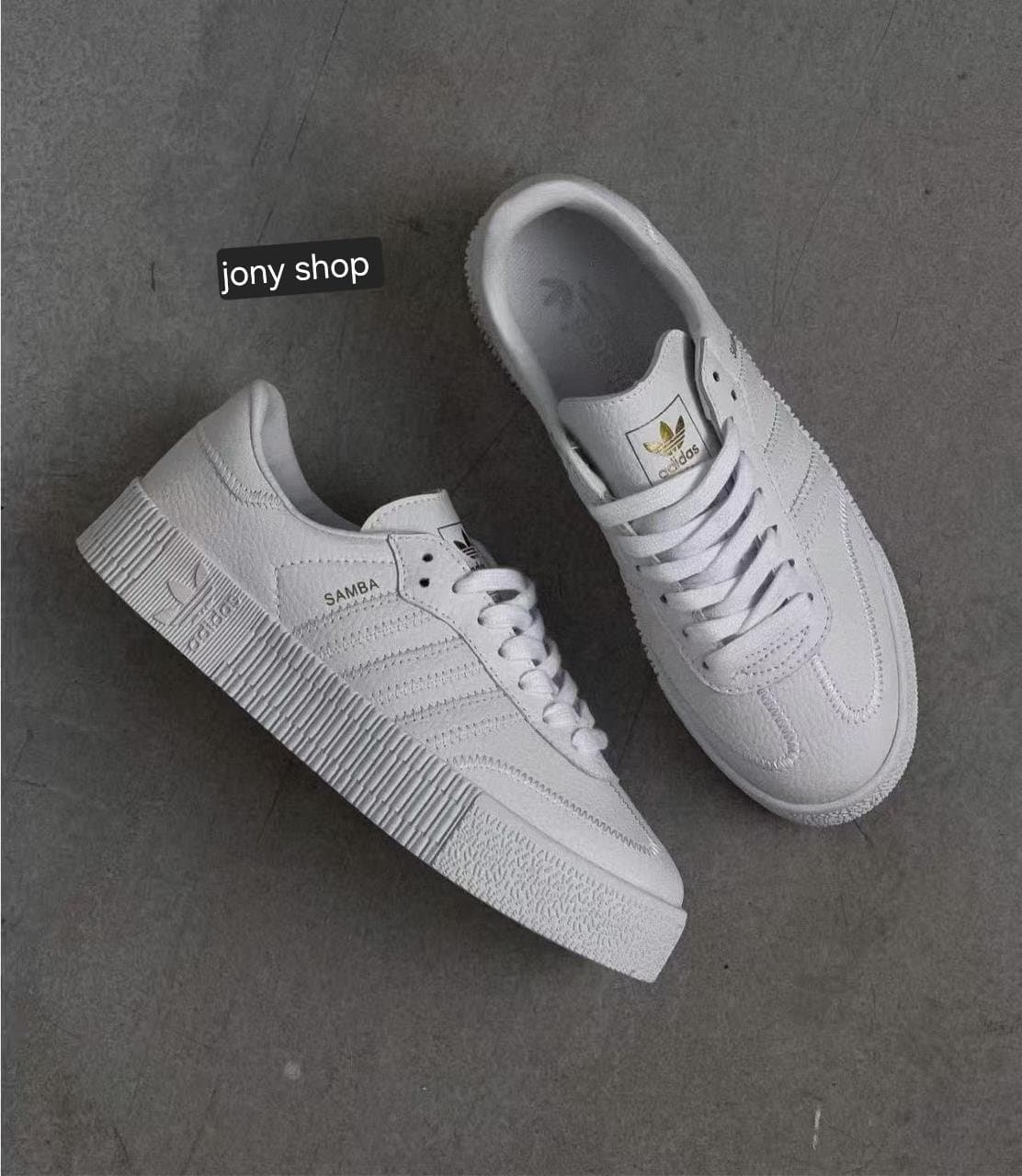 Adidas Borde Step Sneakers — White/Green/Yellow — photo 7