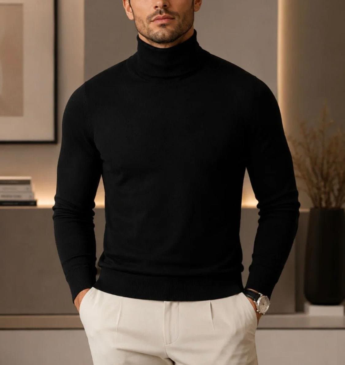 Classic Turtleneck Sweater — Soft Knit, Unisex, S-XXL — photo 3