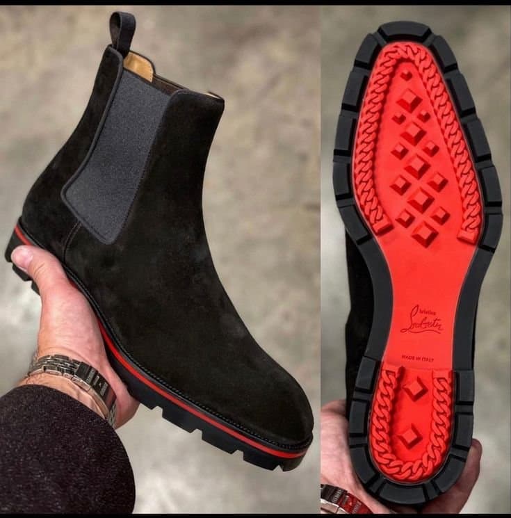 Christian Louboutin Chelsea Boots — Suede, Black, Size 40-45 — photo 1