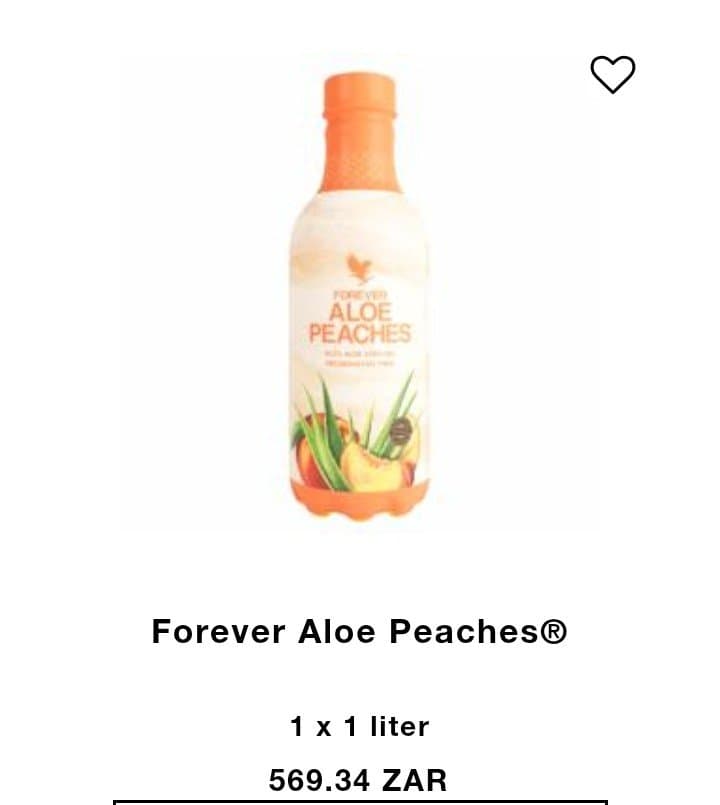 Forever Aloe Peaches® Drink — 1 Liter