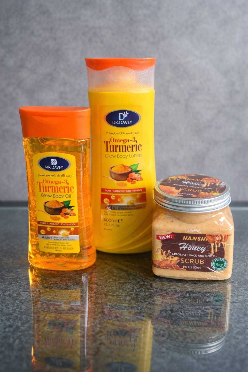 Dr. Dave Turmeric Glow Body Set — Oil, Lotion & Scrub