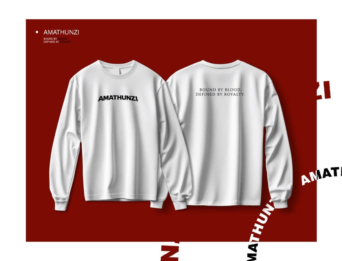 Amathunzi Long Sleeve T-Shirt — White, Unisex — photo 3