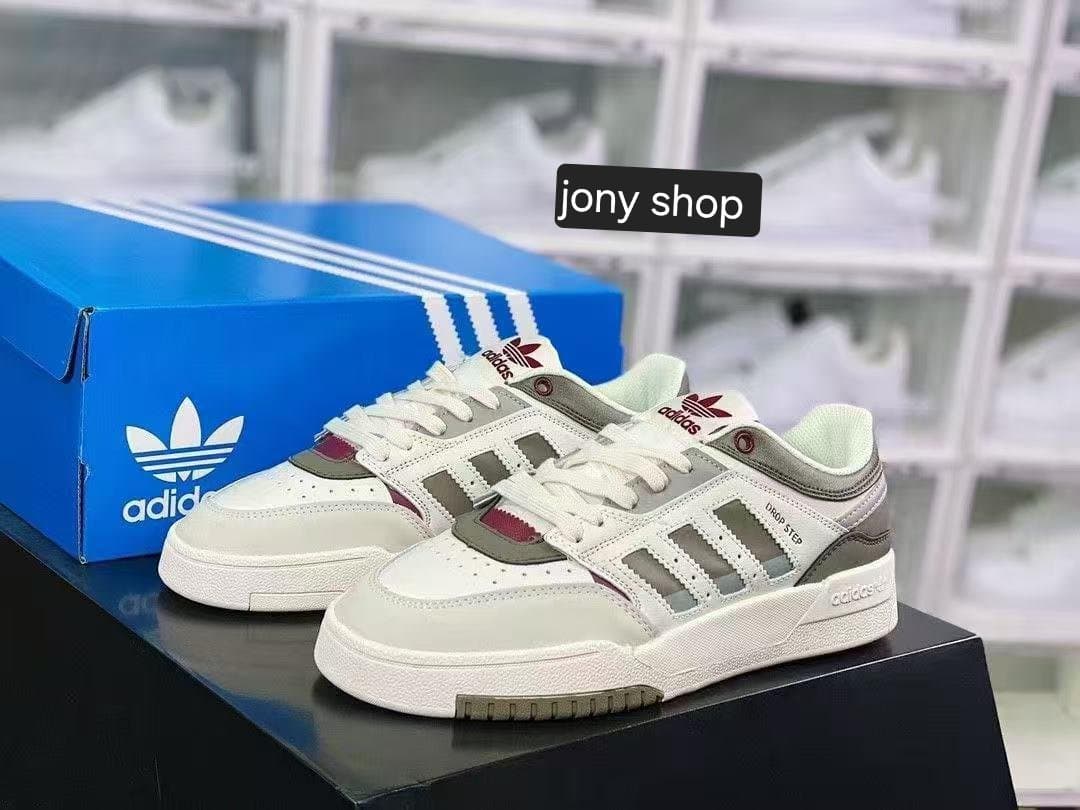 Adidas Borde Step Sneakers — White/Green/Yellow — photo 4