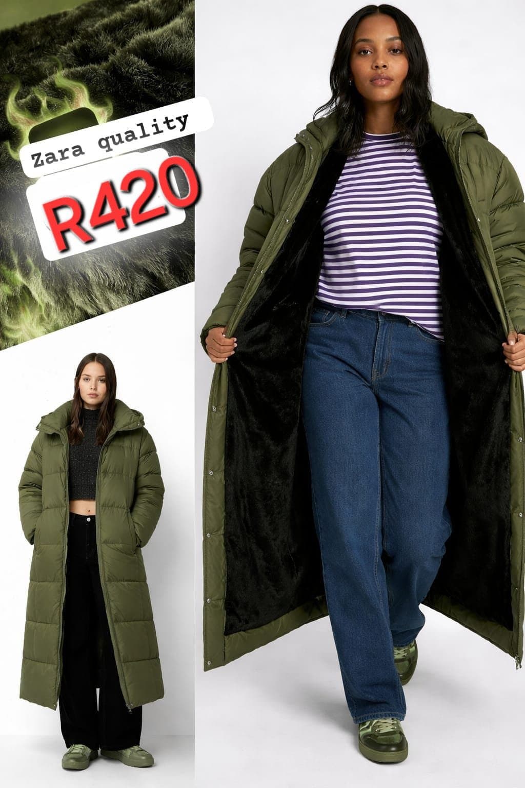 Zara jackets with fur — photo 2