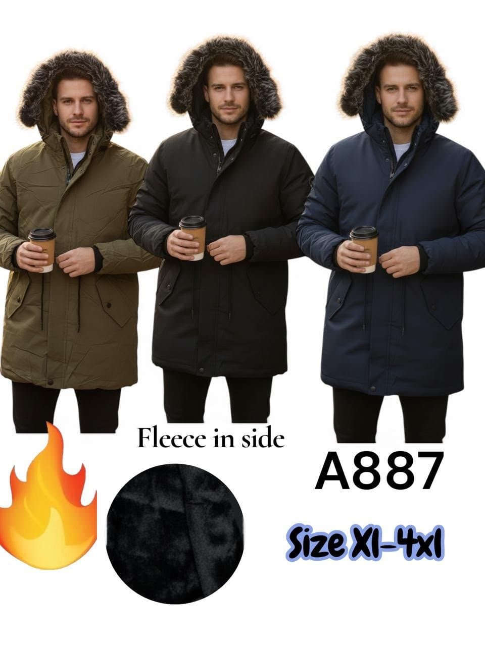 Fleece-Lined Parka Jacket — Warm and Stylish, XL-4XL
